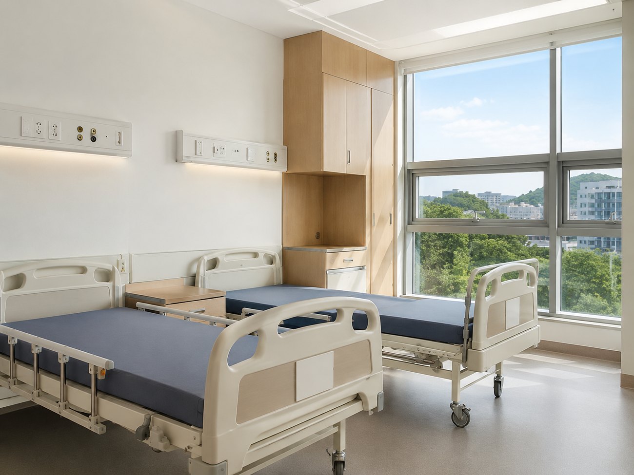 Hospital window clear