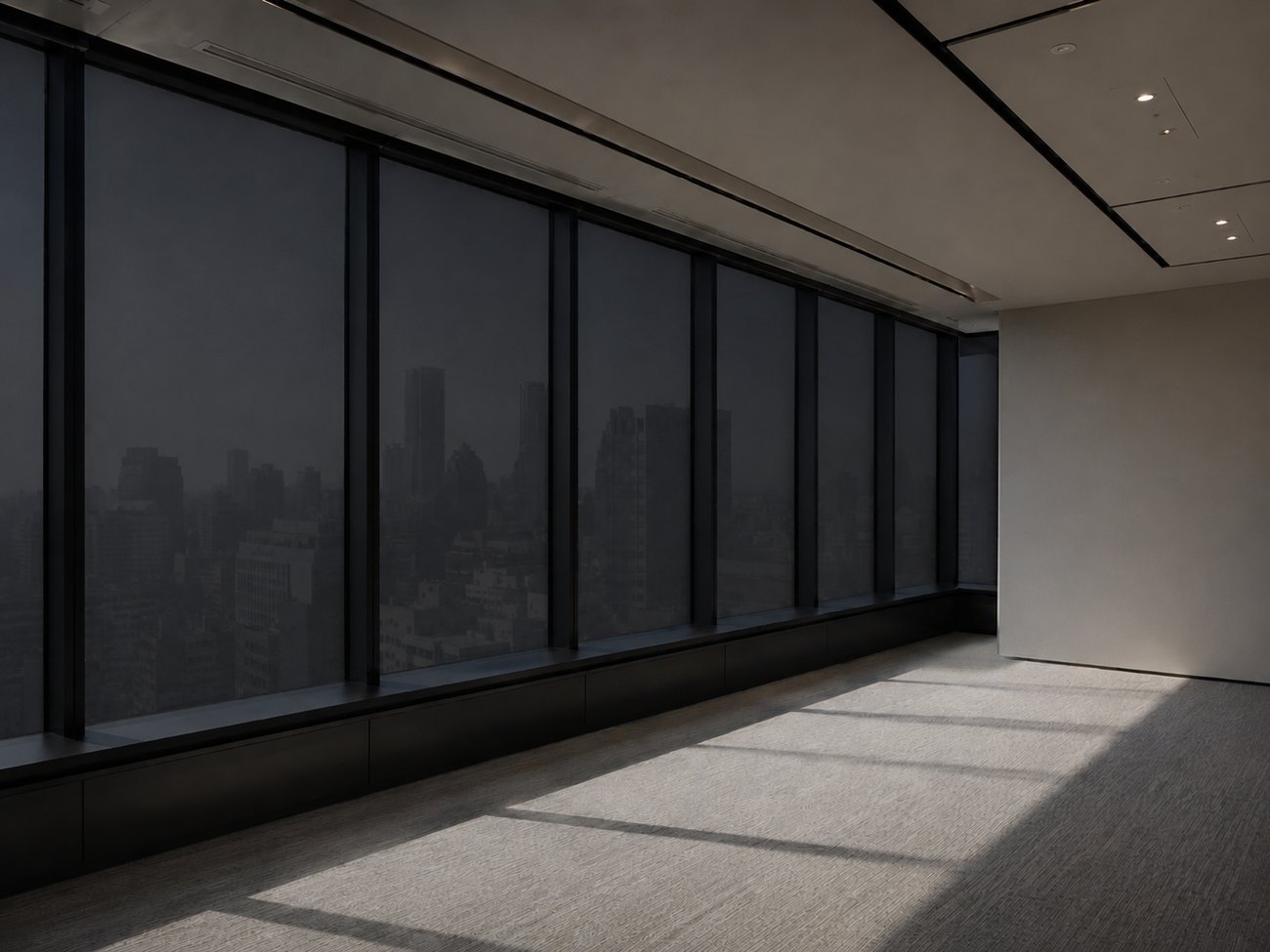 Office window privacy